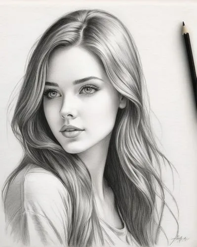 girl drawing,pencil drawing,charcoal pencil,pencil drawings,disegno,pencil art,Illustration,Black and White,Black and White 30