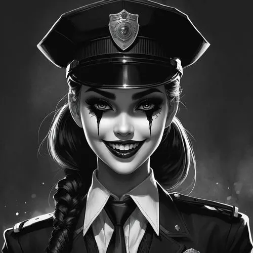 policewoman,ilsa,policewomen,noir,police hat,officer,harley,domino,harley quinn,traffic cop,police officer,zofia,policeman,zatara,femme fatale,gcpd,spamcop,prosecuter,garda,bobbies,Conceptual Art,Fantasy,Fantasy 34