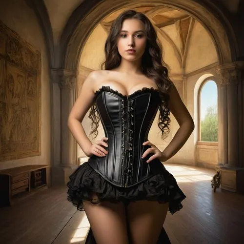 corsets,corsetry,corset,corseted,bodice,gothic dress,gothic portrait,gothic woman,bustier,dirndl,victoriana,noblewoman,gothic style,dark angel,victorian style,fantasy woman,headmistress,duchesse,shapewear,burlesque,Art,Classical Oil Painting,Classical Oil Painting 03