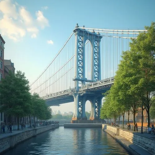 manhattan bridge,triborough,brooklyn bridge,scenic bridge,bridges,suspension bridge,verrazano,waterfront,triboro,queensboro,brooklynite,harbor bridge,render,manhattan,waterfronts,puente,uws,cryengine,the waterfront,bridged,Photography,General,Realistic