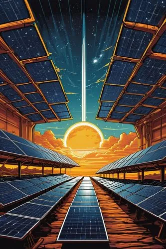 solar field,solar farm,solar power plant,solarworld,solar cell base,solar panels,solar modules,solar panel,solar photovoltaic,futuristic landscape,solarz,photovoltaic,schuitema,solar,antineutrinos,nanosolar,solar cell,extrasolar,schuiten,solar power,Illustration,Realistic Fantasy,Realistic Fantasy 25