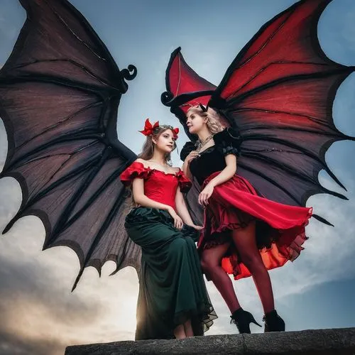 angel and devil,crinolines,burlesques,cosplay image,fairytale characters,butterfly dolls,red butterfly,rasputina,evil fairy,fairies aloft,gothic portrait,enchanters,cupids,fairy tale,fairies,harpies,petticoats,changelings,damsels,angels of the apocalypse,Photography,Documentary Photography,Documentary Photography 24