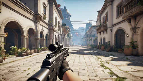 shooter game,screenshot,tower pistol,flintlock pistol,submachine gun,carbine,st-denis,m4a1 carbine,tower flintlock,crosshair,riad,graphics,videogame,free fire,air pistol,old havana,pistols,videogames,warsaw uprising,assault rifle,Conceptual Art,Graffiti Art,Graffiti Art 03