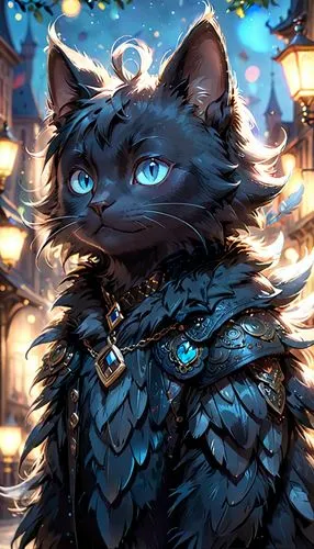 light fur,fenrir,salem,scourge,tengri,bluestar,underfur,mithril,black cat,aegon,furgal,ceolwulf,blackwolf,constellation wolf,fireheart,darigan,black dragon,fantasy portrait,hrothgar,cathala,Anime,Anime,Cartoon