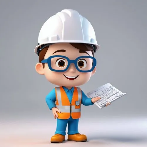 utilityman,tradesman,construction company,construction worker,builder,contractor,Unique,3D,3D Character