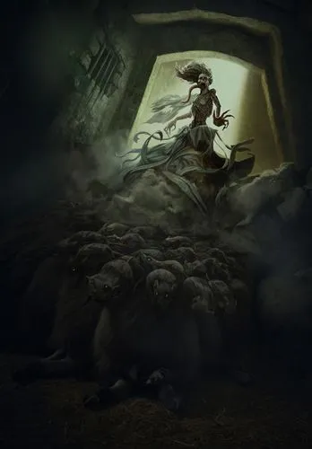 fantasy picture,incorrupt,woolfe,game illustration,photomanipulation,templesmith,sci fiction illustration,photo manipulation,lovecraftian,scylla,dark art,samuil,vecna,rakshasa,phantasmagoria,fantasmas,janmastami,obscura,lovecraft,bioshock