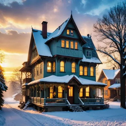 victorian house,winter house,old victorian,snow house,dreamhouse,victorian,Photography,General,Realistic