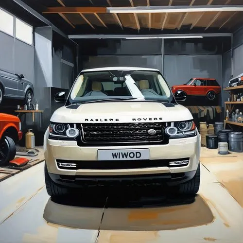 luxury garage for all kind of Range Rovers, oil painting,range rover,rangy,land rover,paintwork,evoque,rover,landrover,freelander,wride,car cleaning,coachworks,jlr,coachbuilding,wranglings,landy,car c