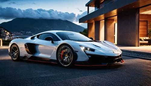 A supercar, chiaroscuro, cinematic lighting, dramatic perspective, masterwork, styling design,design, photo, photography, soft light,best quality,high quality,high detail,16k,HD, 1080P, high quality,d