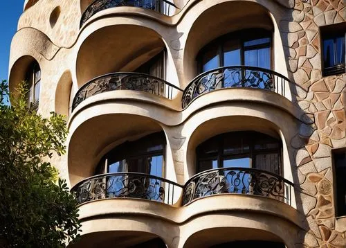 pedrera,gaudi,balconies,gaudi park,escala,block balcony,art deco,palazzo,apartments,kifissia,condominia,hotel w barcelona,torremolinos,balcones,apartment building,casalesi,escalera,casa fuster hotel,paradores,escalona,Photography,Black and white photography,Black and White Photography 04