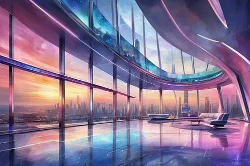 futuristic landscape,futuristic art museum,futuristic architecture,skybridge,skyways,arcology,sky space concept,sky train,cybercity,skywalk,ringworld,skyway,skytrain,skywalks,spaceport,megastructure,skylon,skycycle,futurist,cyberport,Illustration,Paper based,Paper Based 24