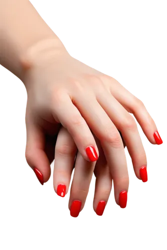 Chilblains, feminine hands, pale skin, red inflamed patches, delicate fingers, short nails, soft focus, close-up shot, 1/2 composition, warm lighting, shallow depth of field, realistic texture.,red na