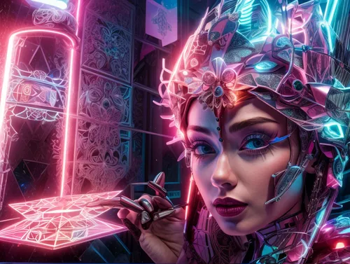 cyberpunk,sci fiction illustration,cyber,cyberspace,cybernetics,cyborg,cyber glasses,scifi,valerian,cg artwork,futuristic,neon body painting,neon human resources,streampunk,sci fi,circuitry,biomechanical,computer art,echo,fantasy portrait