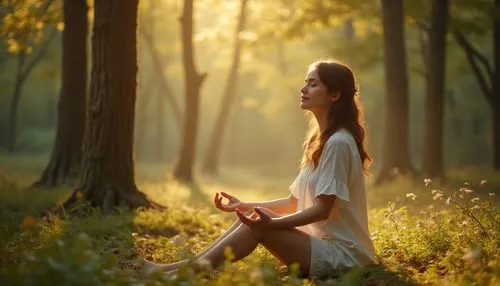 breathwork,vipassana,meditator,ballerina in the woods,padmasana,earthing,meditate,spiritual environment,pranayama,girl with tree,vishishtadvaita,lotus position,ayurveda,yogic,girl praying,meditation,mediate,energy healing,meditators,mediating,Photography,General,Realistic