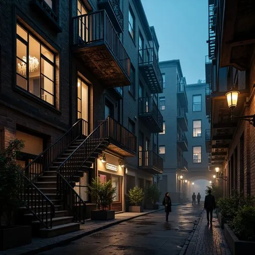 alleyway,alleyways,alley,old linden alley,sidestreet,narrow street,sidestreets,alleycat,alleys,evening atmosphere,night scene,brownstones,ruelle,theed,rainy,blind alley,rue,laneways,3d rendered,alley cat