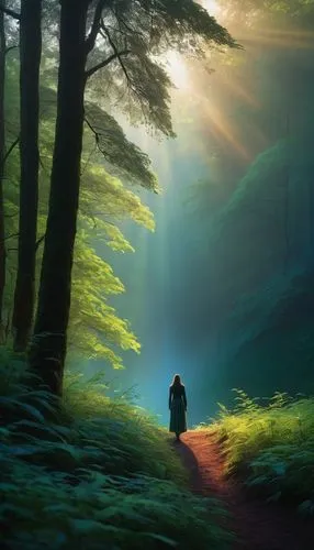 the mystical path,forest path,germany forest,the path,sunrays,appalachian trail,Conceptual Art,Daily,Daily 32