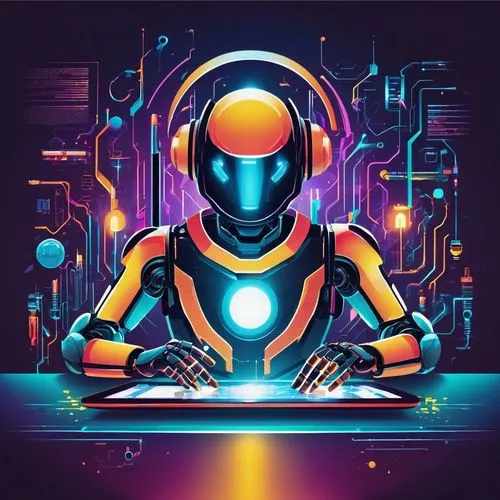 robot icon,computer icon,electro,vector illustration,electronic music,spotify icon,electronic,vector graphic,bot icon,vector art,smart album machine,music player,dj,cyber,game illustration,electron,neon human resources,mobile video game vector background,music background,digiart,Illustration,Vector,Vector 01