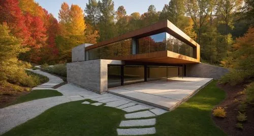 modern house,cubic house,corten steel,3d rendering,modern architecture,dunes house,render,cube house,forest house,landscaped,renders,exposed concrete,contemporary,mid century house,house in mountains,house shape,house in the mountains,residential house,house in the forest,revit