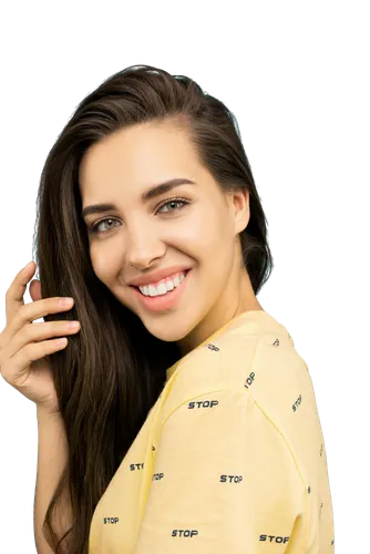 woman holding a smartphone,girl on a white background,women's clothing,menswear for women,girl in cloth,women clothes,girl in t-shirt,portrait background,fashion vector,long-sleeved t-shirt,phone clip art,girl with cloth,transparent background,sprint woman,yellow background,dua lipa,blouse,one-piece garment,in a shirt,female model