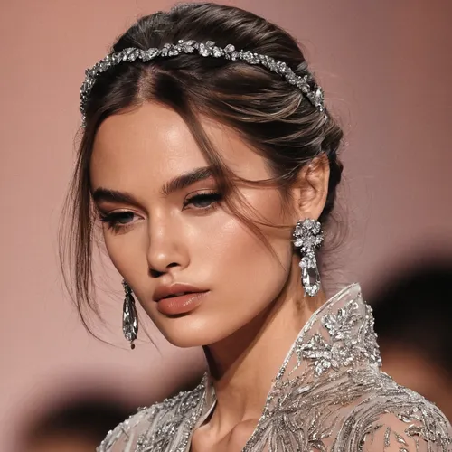 bridal accessory,hair accessories,bridal jewelry,hair accessory,embellished,ethereal,princess' earring,elegant,elegance,enchanting,earrings,vintage makeup,jeweled,model beauty,vintage angel,chanel,runway,romantic look,diadem,exquisite,Photography,Fashion Photography,Fashion Photography 12