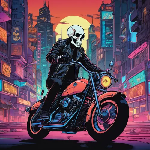 skull racing,biker,skull allover,black motorcycle,motorcycle,motorbike,motorcyclist,vector illustration,skulls,renegade,scooter,motorcycles,skull bones,crossbones,would a background,calavera,harley,skulls and,scooter riding,skulls bones,Illustration,Japanese style,Japanese Style 07