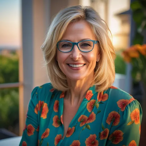 beautyful 40yo blonde lady with plastic glasses,  (hyperrealism:1.2), (photorealistic:1.2), shot with Canon EOS 5D Mark IV, detailed face, detailed hair, soft focus, depth of field, 8k photo, HDR, pro