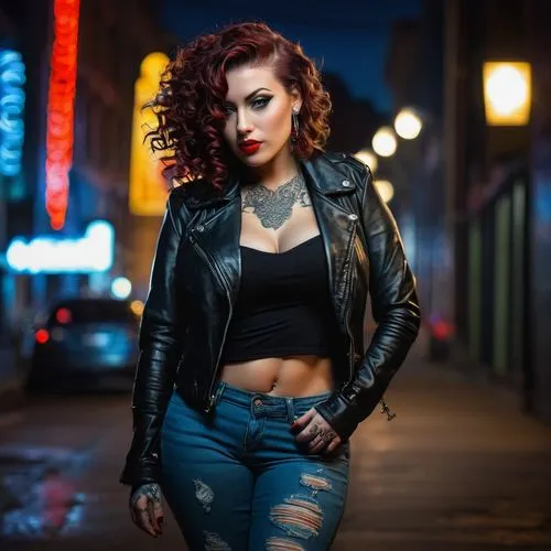 wynonna,ernan,leather jacket,kanellis,femme fatale,rockabilly style,pleather,dyna,toni,sharna,roxxi,leathery,lydians,brigette,retro woman,iansa,photo session at night,zahra,gia,jojo,Illustration,Abstract Fantasy,Abstract Fantasy 15