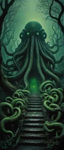 patrol,kraken,green tree,celtic tree,medusa gorgon,medusa,octopus,anahata,tentacles,creepy tree,cuthulu,tentacle,sci fiction illustration,green,the mystical path,gorgon,defense,organism,strange tree,game illustration,Photography,Black and white photography,Black and White Photography 14