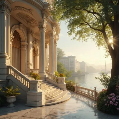 sapienza,pemberley,neoclassical,the city of mozart,cryengine,guennec,potomac,water palace,neoclassic,beauty scene,kensington,riverside,theed,full hd wallpaper,dorne,arcadia,summer palace,palladianism,belvedere,neoclassicist,Photography,General,Realistic