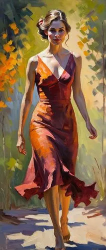 woman walking,woman playing,girl walking away,girl in a long dress,female runner,oil painting,ballerina in the woods,man in red dress,throwing leaves,photo painting,painting technique,girl on the river,digital painting,panning,world digital painting,a girl in a dress,girl in a long,flamenco,girl in the garden,woman pointing,Conceptual Art,Oil color,Oil Color 22