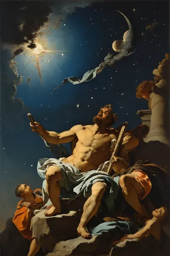 la nascita di venere,astronomers,celestial bodies,astronomer,apollo and the muses,apollo hylates,galilean moons,astronomy,constellation lyre,venus,birth of christ,geocentric,ophiuchus,celestial body,discobolus,night scene,triton,constellation orion,ganymede,harmonia macrocosmica,Art,Classical Oil Painting,Classical Oil Painting 40