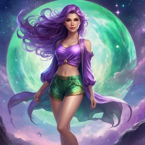 megara,zodiac sign libra,liliana,alani,starfire,kaisa,Illustration,Realistic Fantasy,Realistic Fantasy 01