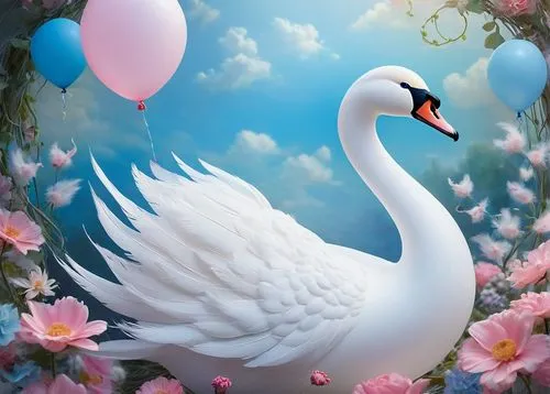 flower and bird illustration,constellation swan,white swan,swan,cisne,swan lake,swansong,spring background,flamingo couple,swanee,luigia,swanlike,bird flower,flamingo,swanning,springtime background,swans,trumpet of the swan,spring bird,dove of peace,Conceptual Art,Graffiti Art,Graffiti Art 05