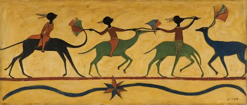 camel caravan,indigenous painting,khokhloma painting,african art,camelride,camel train,afar tribe,folk art,aboriginal painting,kokopelli,the pied piper of hamelin,antelopes,pere davids deer,dromedaries,anmatjere women,ancient parade,indian art,camels,two-humped camel,african masks,Art,Artistic Painting,Artistic Painting 47