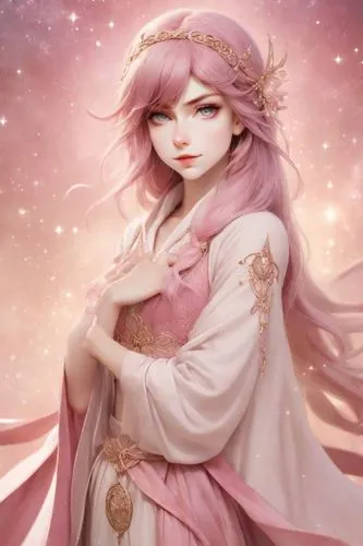 rosa 'the fairy,fae,rose quartz,zodiac sign libra,libra,fantasy portrait,luka,rosa ' the fairy,fairy queen,fairy tale character,rapunzel,sakura blossom,sky rose,japanese sakura background,faery,flower fairy,pink beauty,fantasy picture,rem in arabian nights,elza