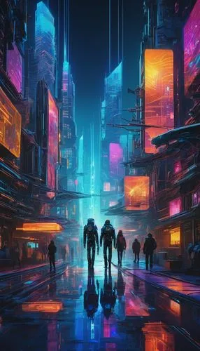 cyberpunk,futuristic,futuristic landscape,dystopian,scifi,metropolis,travelers,cityscape,dystopia,sci - fi,sci-fi,sci fiction illustration,cyberspace,colorful city,cyber,fantasy city,tokyo city,shinjuku,hong kong,vapor,Conceptual Art,Oil color,Oil Color 19