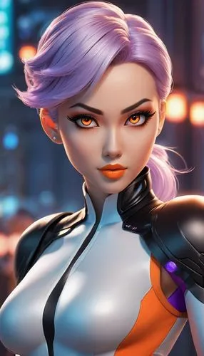 cyberstar,amora,symetra,gwen,ororo,namora,Unique,3D,3D Character