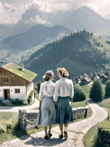 In an idyllic village in the Allgäu, the two former schoolmates Sabine and Birgit finally found time for each other again. A whole month in summer belonged just to them, a time of rediscovery and unex