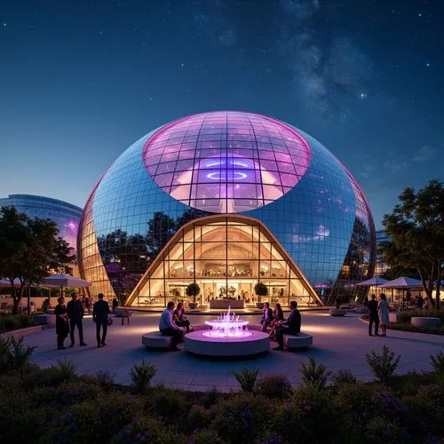 musical dome,planetariums,planetarium,futuristic art museum,etfe,biodome,biosphere,epcot ball,universum,biospheres,walt disney center,prism ball,futuristic architecture,flower dome,circumcenter,perisphere,glass sphere,futuroscope,fulldome,cosmosphere