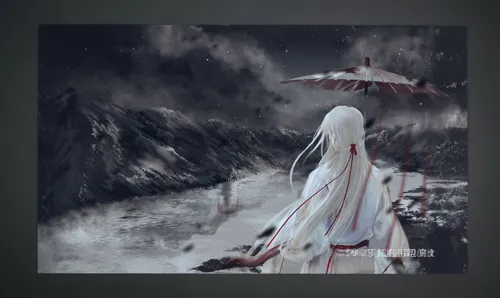 photomanipulation,silver rain,photo manipulation,veil,aurora-falter,eternal snow,water-the sword lily,sorrow,cloak,rain,sadu,winterblueher,rusalka,薄雲,weather-beaten,digital art,suit of the snow maiden,the snow queen,white rose snow queen,scythe