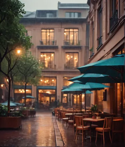 rain bar,rainy day,paris cafe,street cafe,rainy,new york restaurant,walking in the rain,hanoi,rainy weather,outdoor dining,motomachi,in the rain,chongqing,paris shops,man with umbrella,foggy bottom,parisian coffee,restaurants,evening atmosphere,warsaw,Photography,General,Cinematic