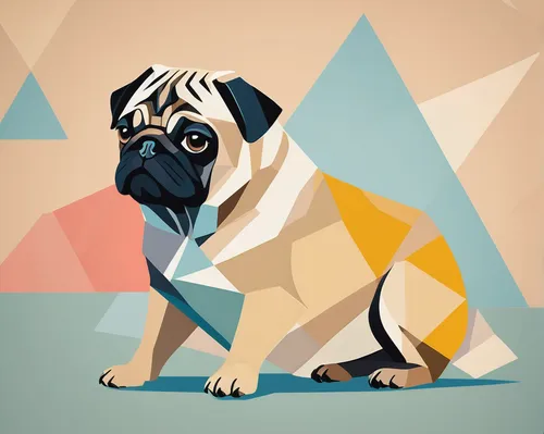 dog illustration,vector illustration,vector graphic,vector graphics,pug,vector art,english mastiff,geometrical animal,bullmastiff,puggle,adobe illustrator,american mastiff,french bulldog blue,the french bulldog,french bulldog,vector design,zigzag background,wpap,anthropomorphized animals,spanish mastiff,Art,Artistic Painting,Artistic Painting 45