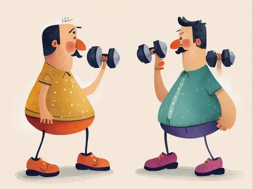 Write a humorous dialogue between two characters discussing Peloton dumbbells.,pair of dumbbells,dumbbells,workout icons,weights,kettlebells,weight loss,exercises,weight lifter,dumb bells,dumbbell,wei