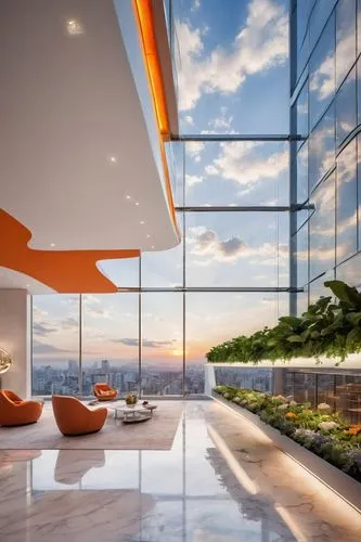 penthouses,sky apartment,glass wall,modern living room,modern decor,interior modern design,roof landscape,contemporary decor,sathorn,smart house,luxury home interior,roof terrace,modern architecture,residential tower,modern house,roof garden,luxury property,glass facades,modern office,smart home,Illustration,Abstract Fantasy,Abstract Fantasy 13