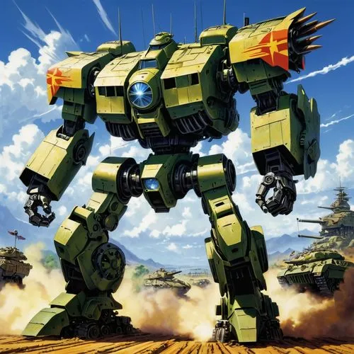 mechwarrior,tankor,zoids,devastator,lagann,defend,zoid,combaticons,battletech,robotech,hawken,huffer,bastion,patrol,topspin,digivolve,hardhead,gaogaigar,autocannons,bonecrusher,Illustration,Japanese style,Japanese Style 05