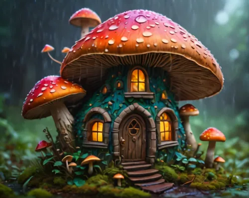 mushroom landscape,fairy house,mushroom island,fairy village,umbrella mushrooms,club mushroom,forest mushroom,fairy chimney,situation mushroom,fairy forest,house in the forest,toadstool,fairy world,to