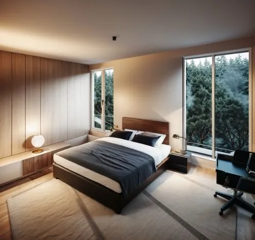 modern room,japanese-style room,sleeping room,bedroom,guest room,bedrooms