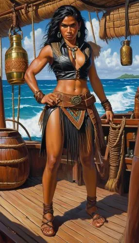 hinemoa,polynesian girl,moana,polynesians,neferneferuaten,iroquoians,Illustration,American Style,American Style 07