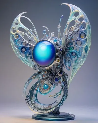 ulysses butterfly,dragonair,fairy peacock,aegaleo,glass wing butterfly,glass yard ornament,glass ornament,aereon,vibius,crystal egg,an ornamental bird,celebi,luigia,skyflower,allies sculpture,blue wooden bee,sekaric,ornamental bird,dreamstone,glass wings,Conceptual Art,Sci-Fi,Sci-Fi 03