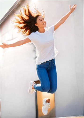 leap for joy,woman free skating,jumpiness,trampolinist,trampoline,trampolining,jumping,exhilaration,jumpshot,jeans background,derivable,sprint woman,trampolines,leaping,image manipulation,ecstatic,plyometric,exhilarated,exuberance,flying girl,Unique,3D,Isometric